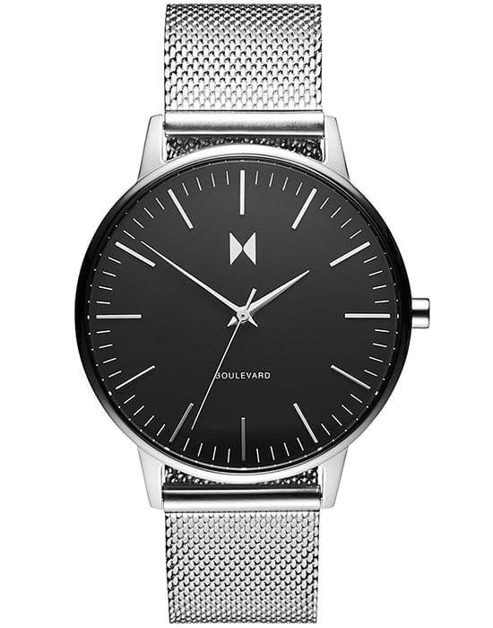 MVMT MVMT CLASSIC D-MB01-BS  D-MB01-BS кварцевые женские часы черный циферблат, браслет сталь с ip покрытием — вид спереди